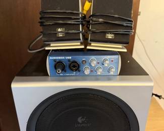 50 PreSonusAudioboxUSBRecordingSystemLogitechSpeakers