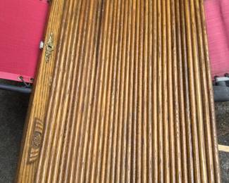 56 OakRollWithFabricBackFromRollTopDesk