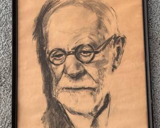 9 CharcoalPortraitofSigmundFreud