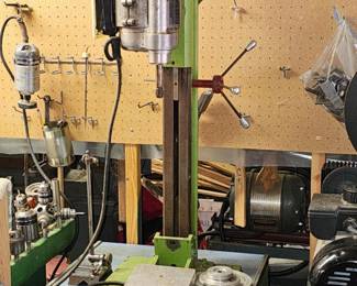 27 VintageMcGonegalMfg110VBenchtopDrillPressCabinet