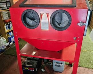 4 CentralPneumaticSteel40lbCapacityAbrasiveBlastCabinet