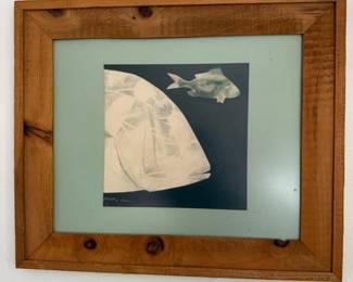 48 Framed2FishDrawingByRobertJLee