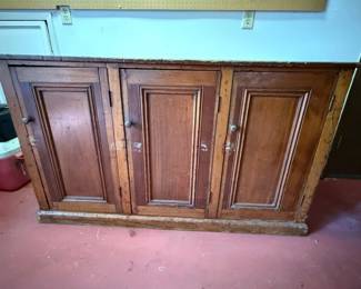 1 AntiqueEuropeanPineCredenza
