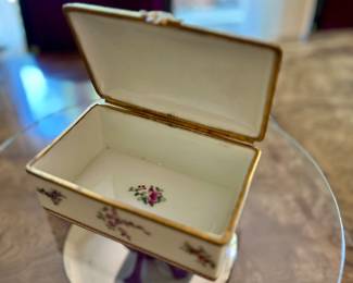 Vintage French porcelain box.
