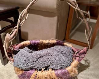 Hand woven basket