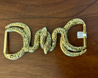 Vintage "snake" belt buckle