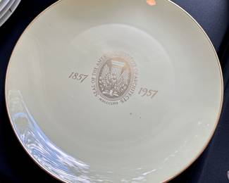 100th anniversary of American Institute of Architects commemorative plates