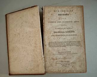 "Five Thousand Receipts"; 1st American Edition 1825