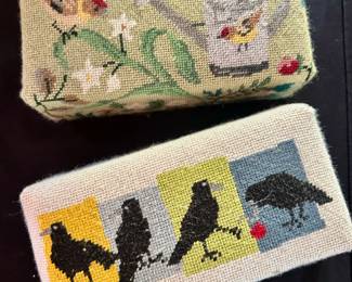 Embroidered doorstops