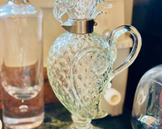 Murano art glass jug in the style of Flavio Poli