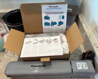 Power XL food sealer set with accessories and lots of bags