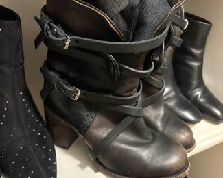 Freebird black leather boots