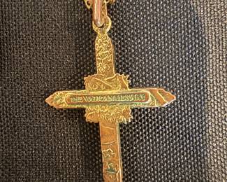 The Vatican library collection cross necklace 