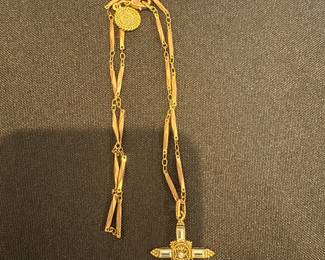 The Vatican library collection cross necklace 