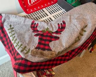 Buffalo Plaid tree skirt 