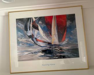 "Running Home" Willard Bond framed art
