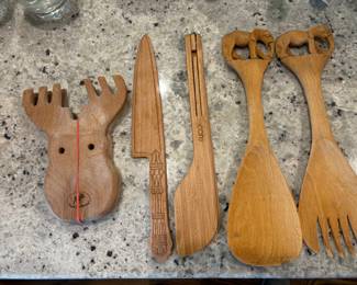 Wooden kitchen utensils