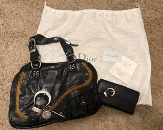 Vintage Christian Dior purse and wallet, excellent condition 
