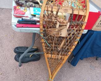 Snowshoes.   It's getting to be that time, don't let the heat fool you