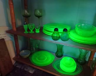 More glowing glassware