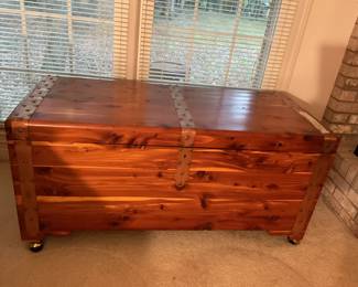 Cedar chest, refinished by owner