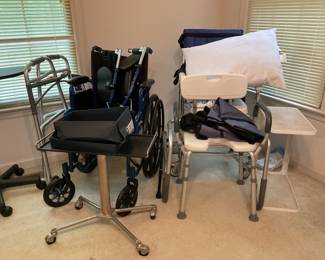 Wheelchair, bath chair, commode 