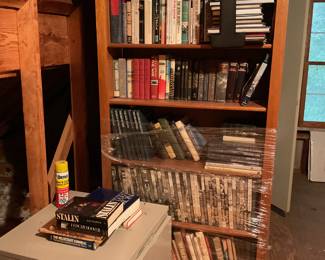 Books, solid wood tall bookcases 