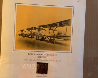 Douglas World Cruiser print with fabric