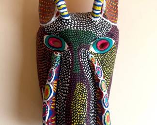 Mexican Folk Art Tribal Mask.