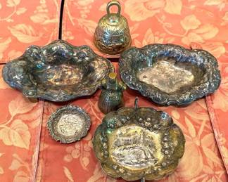 Two Sterling Dishes Other Items Of Interest