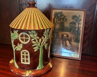 Portuguese Cookie Jar And W. Worden Print