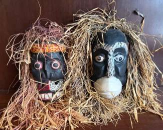 Pair Of Small Tribal Masks