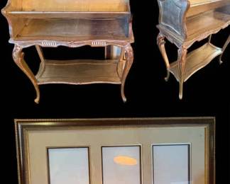 Antique Florentine Italian Gilted Bookshelf Etagere Frame