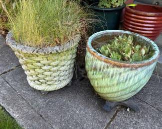 Basketlook Cement Plant Pot 