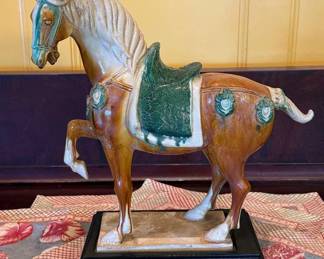 Sancai Glazed Pottery Horse, Tang Style