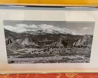 Pikes Peak Towering Over The Garden of the Gods Artist Unknown