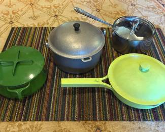 Dansk Green Pot, All Clad And Chilewich Rug