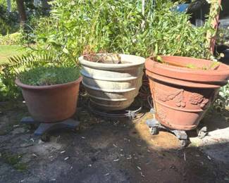 Trio Of Large Pots