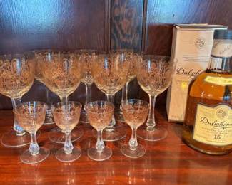Etched Liquor Glasses