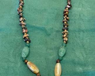Carved Jade Pendant Necklace