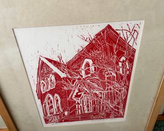 Laurel Theater Red by Knoxville artist Gay Bryant