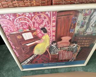 Pianist and checker players print Henri Matisse