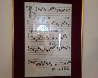 15th Century Gregorian Chant sheet