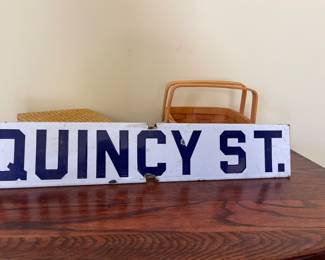 Street sign porcelain 
