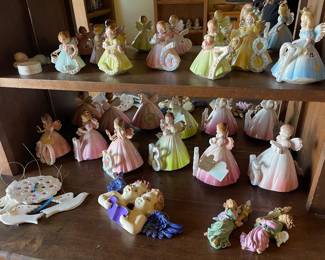 Collectible porcelain birthday statues 