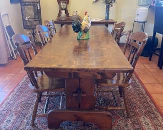 Mission dining room table