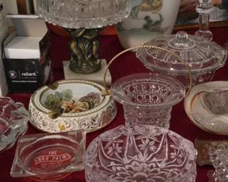 Crystal -,More Ash Trays