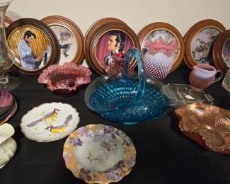 Carnival Glass - Collectors Plates -