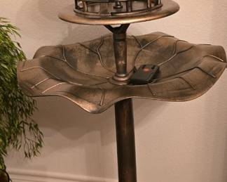 Bird Fountain in Gold