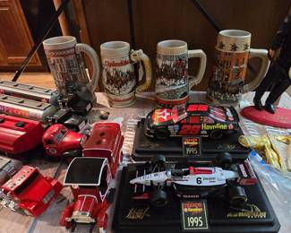Texaco Trucks - Bud Beer Mugs -